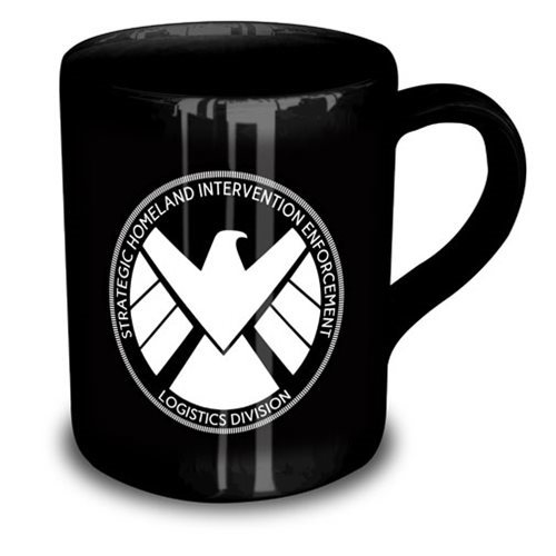 Agents of SHIELD Logo Black Mug